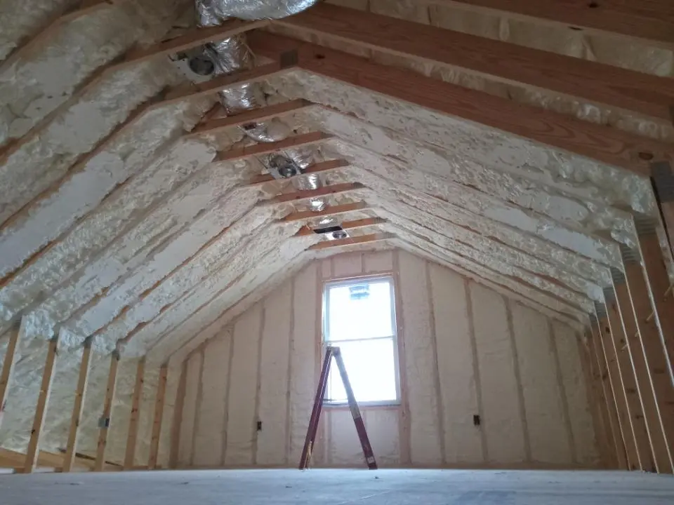 Spray foam roofing application for Crawl Space Insulation project in Oak Creek